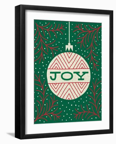 Jolly Holiday Ornaments Joy-Michael Mullan-Framed Art Print