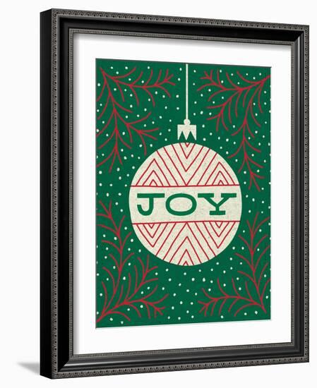 Jolly Holiday Ornaments Joy-Michael Mullan-Framed Art Print