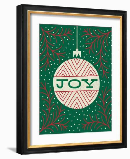 Jolly Holiday Ornaments Joy-Michael Mullan-Framed Art Print