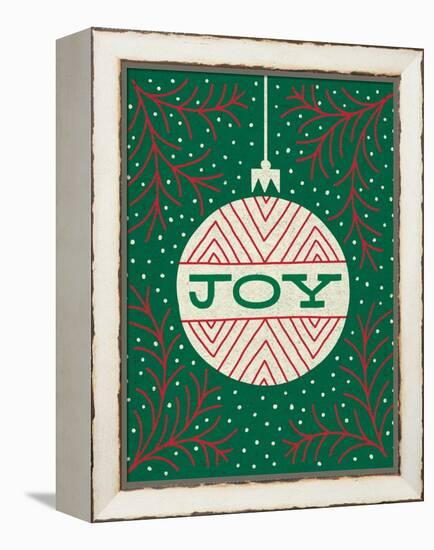 Jolly Holiday Ornaments Joy-Michael Mullan-Framed Stretched Canvas