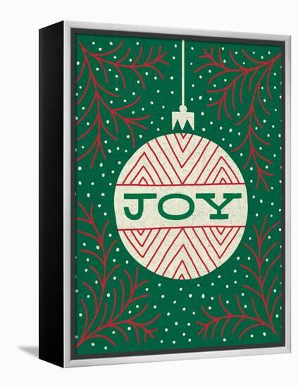 Jolly Holiday Ornaments Joy-Michael Mullan-Framed Stretched Canvas