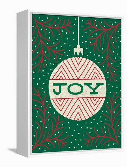 Jolly Holiday Ornaments Joy-Michael Mullan-Framed Stretched Canvas