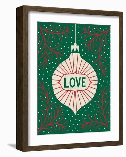 Jolly Holiday Ornaments Love-Michael Mullan-Framed Art Print