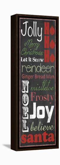 Jolly Merry Christmas-Lauren Gibbons-Framed Stretched Canvas