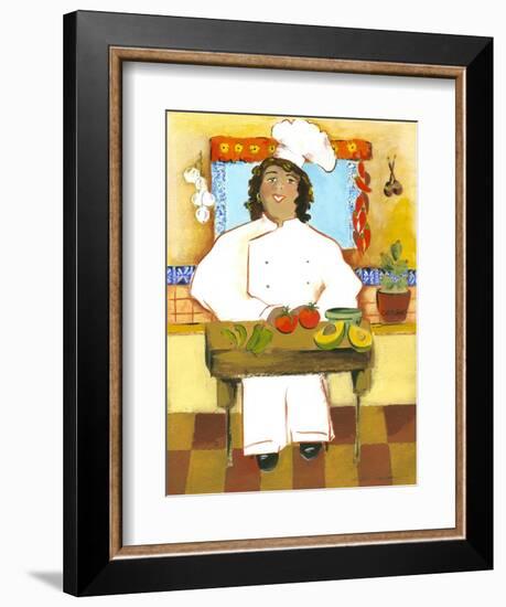 Jolly Mexican Chef-Kris Taylor-Framed Art Print