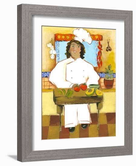 Jolly Mexican Chef-Kris Taylor-Framed Art Print