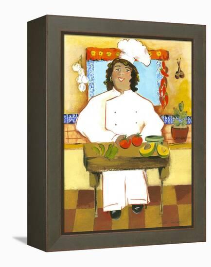 Jolly Mexican Chef-Kris Taylor-Framed Stretched Canvas