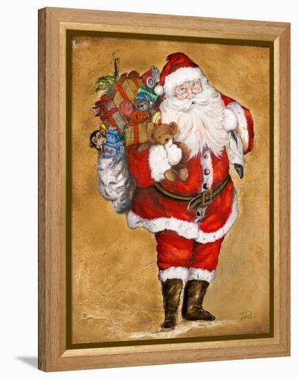 Jolly Night on Gold-Patricia Pinto-Framed Stretched Canvas