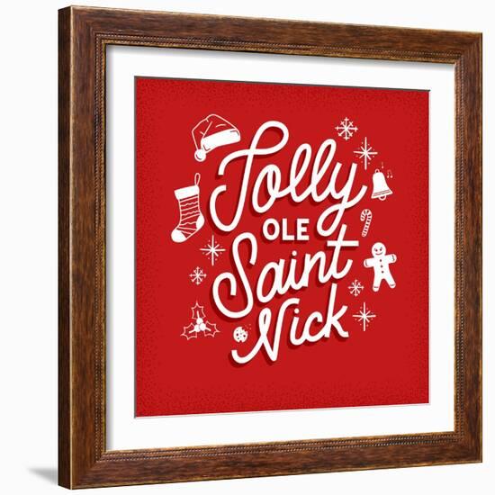 Jolly Ole Saint Nick-Ashley Santoro-Framed Giclee Print