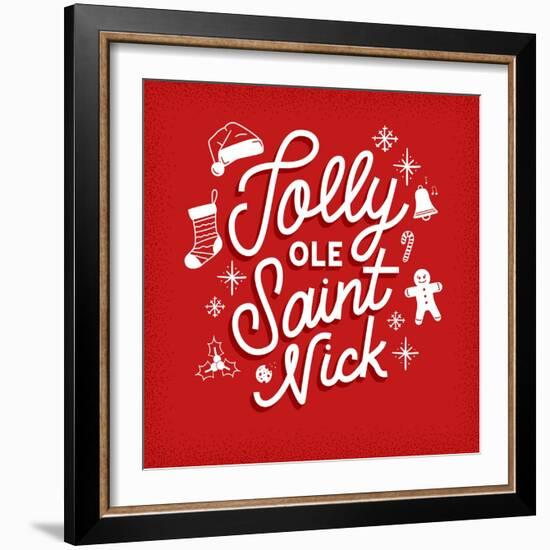 Jolly Ole Saint Nick-Ashley Santoro-Framed Giclee Print