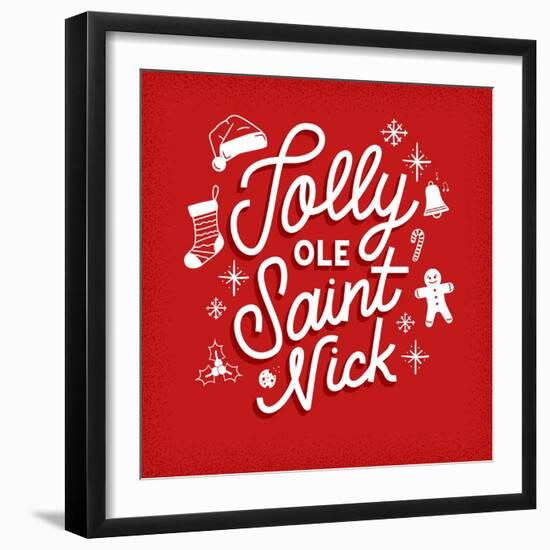 Jolly Ole Saint Nick-Ashley Santoro-Framed Giclee Print