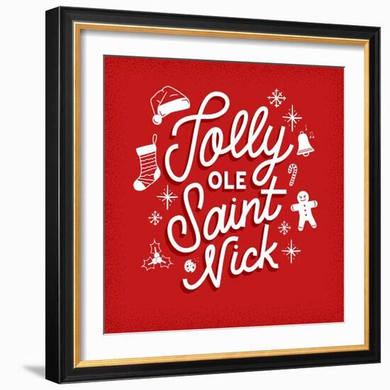 Jolly Ole Saint Nick-Ashley Santoro-Framed Giclee Print