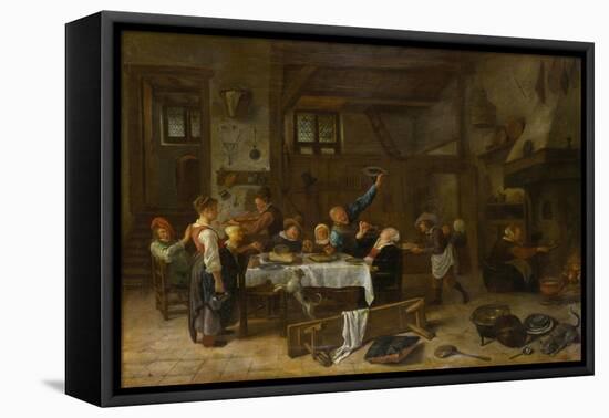 Jolly Party-Jan Steen-Framed Premier Image Canvas
