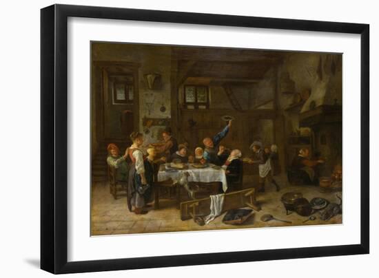 Jolly Party-Jan Steen-Framed Giclee Print