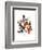 Jolly Postman-Norman Rockwell-Framed Giclee Print