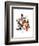 Jolly Postman-Norman Rockwell-Framed Giclee Print