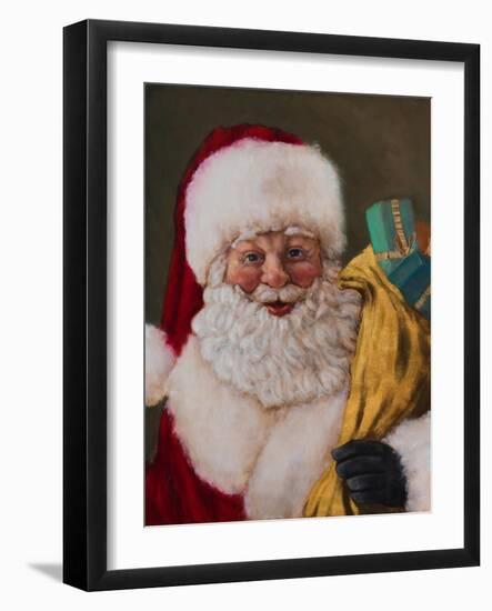 Jolly Saint Nick-Walt Johnson-Framed Art Print