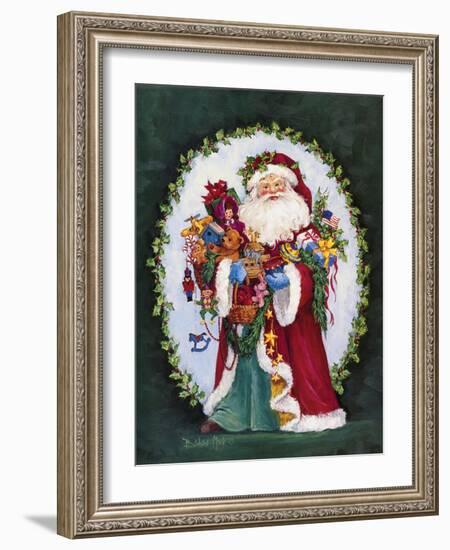 Jolly Saint Nick-Barbara Mock-Framed Giclee Print