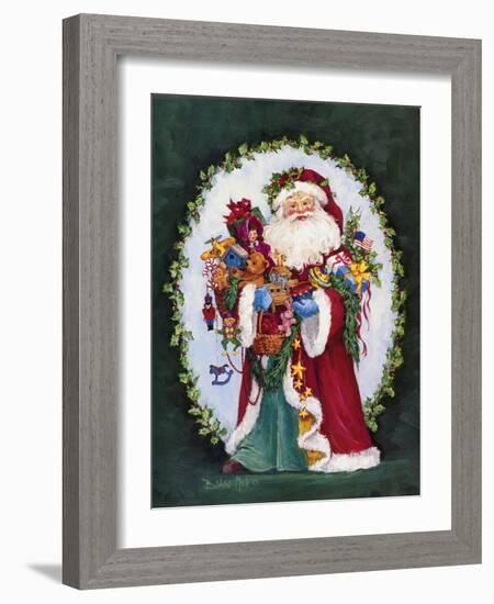 Jolly Saint Nick-Barbara Mock-Framed Giclee Print