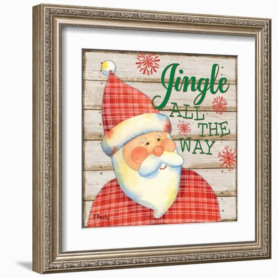 Jolly Santa III-Paul Brent-Framed Art Print