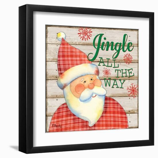 Jolly Santa III-Paul Brent-Framed Art Print