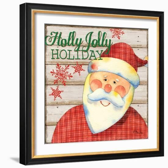 Jolly Santa IV-Paul Brent-Framed Art Print