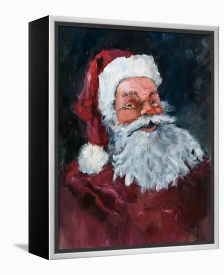 Jolly Santa-Avery Tillmon-Framed Stretched Canvas