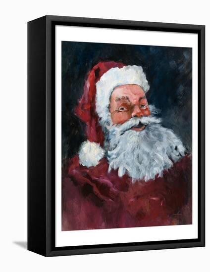 Jolly Santa-Avery Tillmon-Framed Stretched Canvas