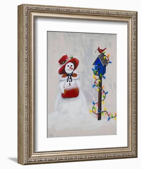 Jolly Snow Woman-Tiffany Hakimipour-Framed Art Print