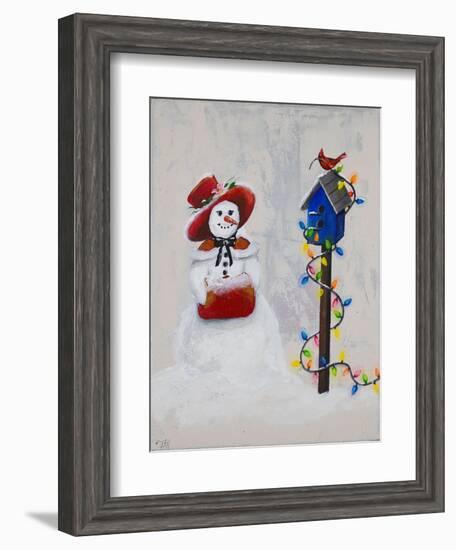 Jolly Snow Woman-Tiffany Hakimipour-Framed Art Print