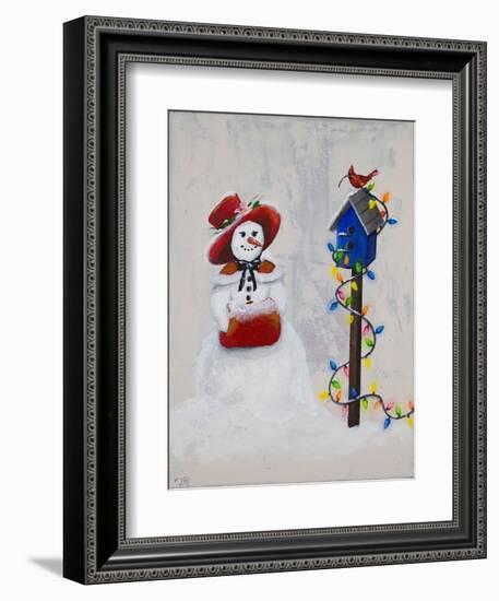 Jolly Snow Woman-Tiffany Hakimipour-Framed Art Print