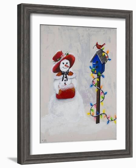 Jolly Snow Woman-Tiffany Hakimipour-Framed Art Print