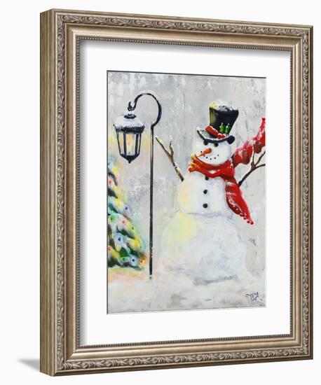 Jolly Snowman-Tiffany Hakimipour-Framed Art Print