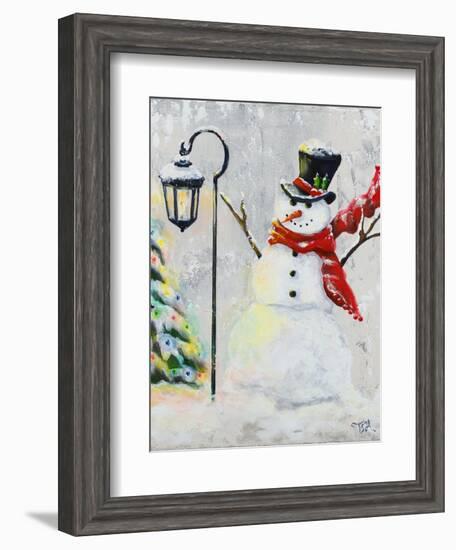 Jolly Snowman-Tiffany Hakimipour-Framed Art Print