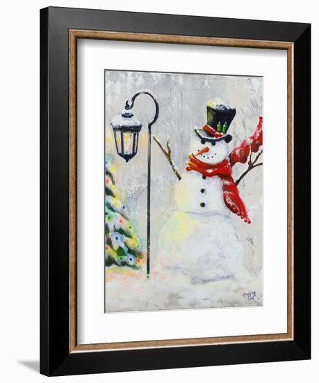 Jolly Snowman-Tiffany Hakimipour-Framed Art Print