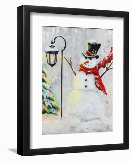 Jolly Snowman-Tiffany Hakimipour-Framed Art Print