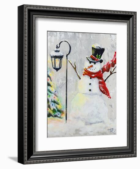 Jolly Snowman-Tiffany Hakimipour-Framed Art Print