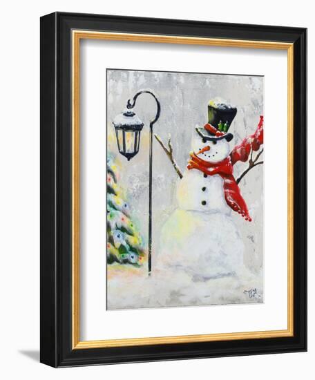 Jolly Snowman-Tiffany Hakimipour-Framed Art Print