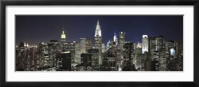 Tableau New York Skyline – Triptyque Toile Encadrée – Prêt à Accrocher