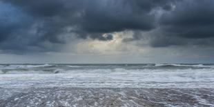 A stormy sea and sky at Happisburgh, Norfolk, England, United Kingdom, Europe-Jon Gibbs-Photographic Print