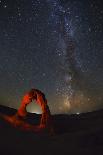 Delicate Arch and the Milky Way.-Jon Hicks-Photographic Print