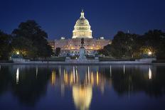 The US Capitol and Reflecting Pool.-Jon Hicks-Photographic Print