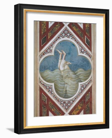 Jonah and the Whale-Giotto di Bondone-Framed Art Print