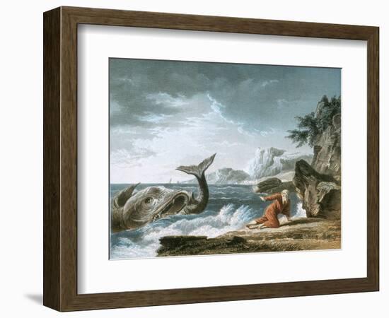 Jonah Having Been Vomited Out by the Whale onto Dry Land-Claude Joseph Vernet-Framed Premium Giclee Print