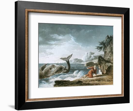 Jonah Having Been Vomited Out by the Whale onto Dry Land-Claude Joseph Vernet-Framed Premium Giclee Print