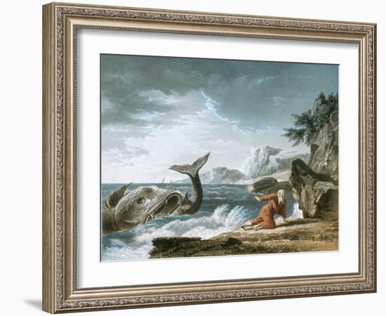 Jonah Having Been Vomited Out by the Whale onto Dry Land-Claude Joseph Vernet-Framed Giclee Print