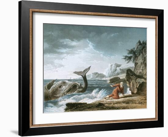 Jonah Having Been Vomited Out by the Whale onto Dry Land-Claude Joseph Vernet-Framed Giclee Print