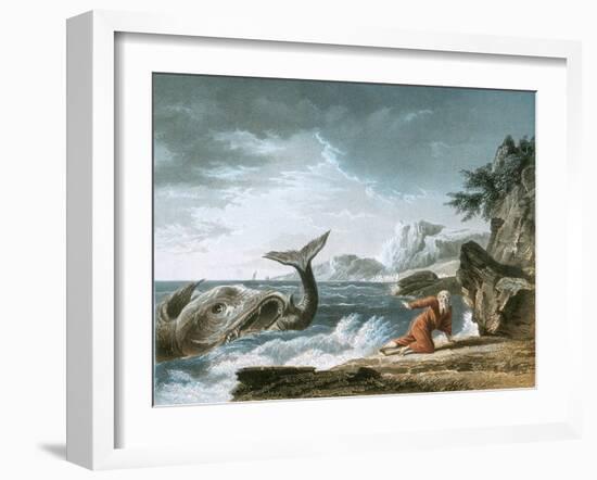 Jonah Having Been Vomited Out by the Whale onto Dry Land-Claude Joseph Vernet-Framed Giclee Print