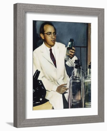 Jonas Salk (1914-1995)-null-Framed Photographic Print