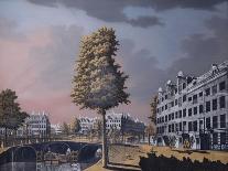 View of the Herengracht Overlooking Binnenamstel and the Nieuwe Herengracht, Amsterdam, 1776-Jonas Zeuner-Framed Giclee Print